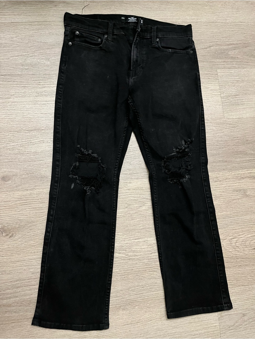 Hollister Black Distressed Vintage Straight Men’s Jeans 32x30